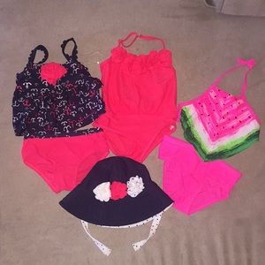 3 Baby Bathing Suits and 1 Sun Hat